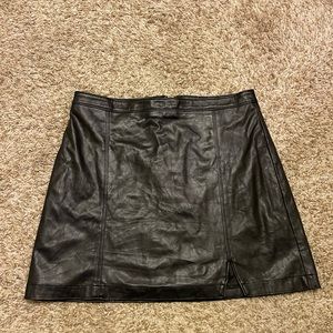 Abercrombie and Fitch Leather Mini Skirt